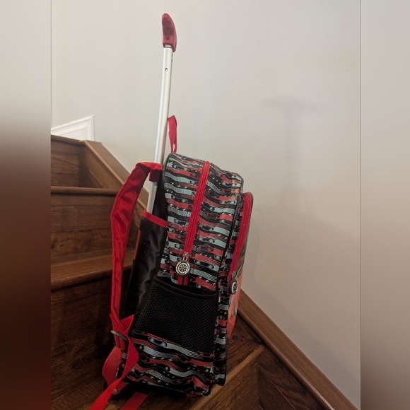 Disney Kids Rolling Back Pack Luggage - Lightning McQueen By Heys - Picture 15 of 17